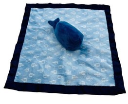 Cloud Island Target Blue Whale Anchor Baby Blanket Plush Satin Security ... - £11.52 GBP