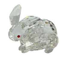 Shannon Crystal Godinger Rabbit Red Eye 4&quot; Faceted Crystal Sculpture Figurine - $37.36