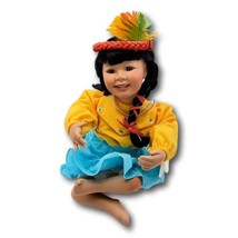 Ashton Drake Doll Girl Little Flower Native American Indian Porcelain 1993 - $41.53