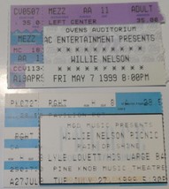 Willy Nelson Original 1999 Ticket Stubs Pine Knob Theatre USA Ovens Audi... - $9.77