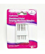 Allary Craft &amp; Sew #381 Standard Point Sewing Machine Needles, 5 Needles - £6.22 GBP