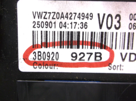 2003..03  VOLKSWAGEN/VW  PASSAT /  94K  SPEEDOMETER/INSTRUMENT/GAUGES/CLUSTER image 3