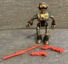 VTG TMNT Teenage Mutant Ninja Turtles Fugitoid Robot 1990 W/ Three Accessories - £7.87 GBP