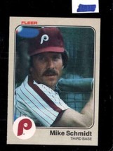 1983 Fleer #173 Mike Schmidt Nmmt Phillies Hof *X84337 - £3.51 GBP