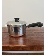 Vintage Retro 1801 Revere Ware 1.5 Quart Qt Pot Saucepan Pan Copper Clad... - $24.74