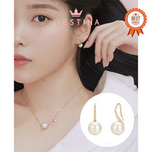 [J.Estina] [Iu Pick] Oh Young Pearl Earring (JJT1EI3AS677SV000) Korean Brand - £95.12 GBP