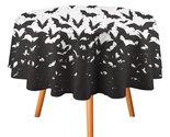 Black Bat Tablecloth Round Kitchen Dining for Table Cover Decor Home - $15.99+