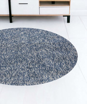 8&#39; Indigo Ivory Heather Round Indoor Shag Rug - $130.63+