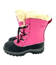 Bearpaw Kelly Boots Pink Leather Fur Lined Girls Toddler Youth SZ 2 New - $59.00