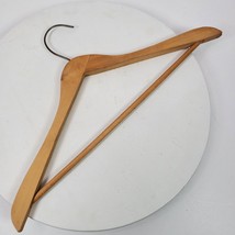 Vintage Wood Coat Suit Hanger Luxury 17x7.5 Inch Canada - $16.83