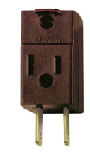Leviton 531 Non-Grounding Cube Adapter 125V 15A 3 Outlet, Brown 1 Pack o... - £55.18 GBP