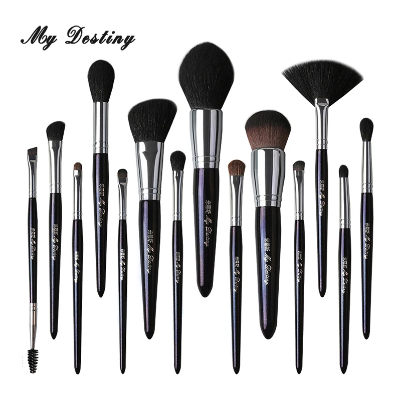 L 14pcs blue makeup brushes set make up brush pincel maquiagem pinceis brochas pinceaux thumb200