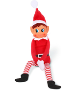 Christmas Elf Behaving Badly Plush Toy | Elfette Novelty Long Bendy Naug... - $10.26