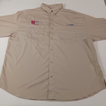 Columbia Omni-Shade FM7253 Men's 2XL Brown Vented Button Front Long Sleeve Shirt image 8