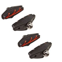 Origin8 Bicycle Sport Road Brake Pads 2 Pair Bolt On Black/Red 50mm Bike... - $13.90