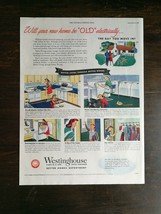 Vintage 1945 Westinghouse Better Homes Department Full Page Original Color Ad - £5.22 GBP