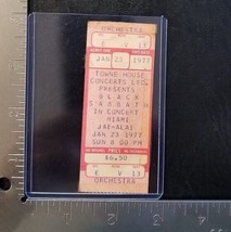 Black Sabbath - Vintage Jan. 23, 1977 Miami, Florida Whole Unused Concert Ticket - £105.51 GBP