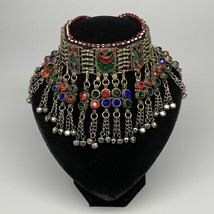 300g, 12&quot;x4.25&quot;Kuchi Choker Necklace Multi-Color Tribal Gypsy Bohemian,B14095 - £37.92 GBP