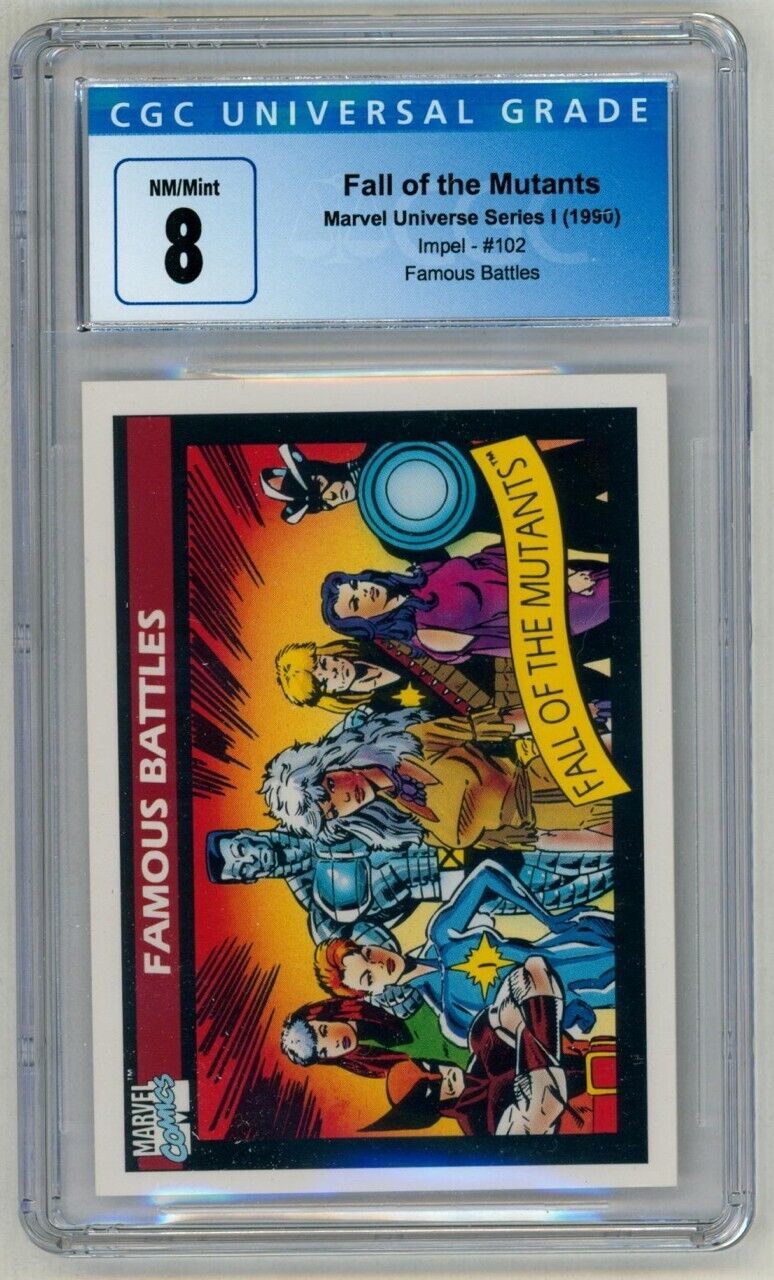 CGC 8 Marvel Universe Series I 1990 Comic Art Trading Card #102 X-Men Wolverine - $19.79