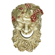 Dionysus Bacchus Greek Roman God Mask Head Sculpture Wall Decor Cast Stone - £68.46 GBP