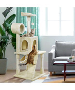 51&quot; Cat Tree Tower Condo Furniture Scratching Post Pet Kitty Play House ... - £71.58 GBP