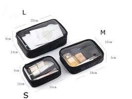 Women Makeup Bag Waterproof Clear PVC Travel Cosmetic Case Travel Make U... - $23.15