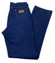 Wrangler Men&#39;s Cowboy Cut Slim Fit Indigo Jeans 936PWD 38X36 Worn Twice - £14.78 GBP