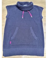 RALPH LAUREN ACTIVE Funnel Neck Sleeveless Sweater Women’s Medium Navy Blue - £17.20 GBP