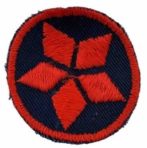 Red Diamond Pattern to Create A Star Blue &amp; Red Patch 2 inch diameter - $7.42