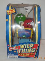 M &amp; M's Wild Thing Roller Coaster Candy Dispenser Limited Series Red Green - $39.55