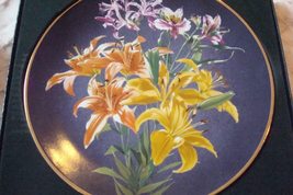The Flowers of Count Lenart Bernadotte Lily Collector Plate, Anna Perenna Orig - £29.92 GBP