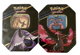 2 Pokemon Crown Zenith Collection Tin Galarian Articuno And Moltres - Sealed - £31.31 GBP