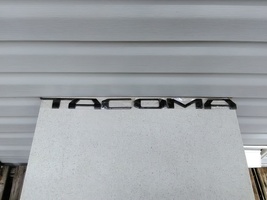 Toyota Tacoma matte black metal letters emblem new  - $29.00