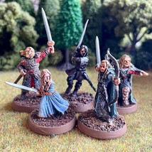 Heroes of Helm&#39;s Deep 5 Painted Miniatures Two Towers Rohan Middle-Earth - £128.87 GBP