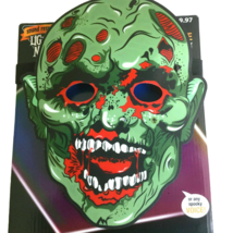 Zombie Adult Mask With Light Up Voice Music or Sound Activated Beatsync Unisex - £16.50 GBP