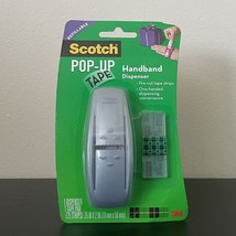 Scotch Pop-Up Tape Handband Dispenser With 75 Tape Strips Gray - £19.65 GBP