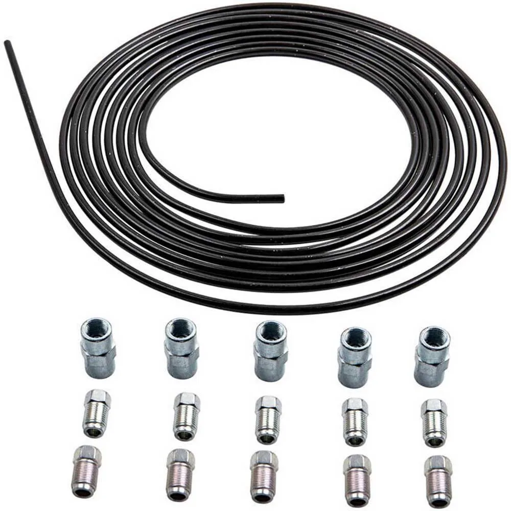 5m Brake Line Set - Steel 4.75mm with 10 Screw Connections and 5 Connectors - £18.23 GBP