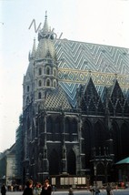 1979 St. Stephen&#39;s Church Exterior View Vienna Austria Kodachrome Generic Slide - £3.18 GBP