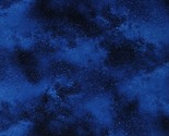 Cotton Stars Galaxy Night Sky Blue Cotton Fabric Print by the Yard D763.70 - $12.95