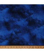 Cotton Stars Galaxy Night Sky Blue Cotton Fabric Print by the Yard D763.70 - £10.18 GBP