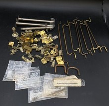 Antique Fancy Trim Hardware Restoration Metal Latch Parts Photo Album LOT 56+ - £38.83 GBP