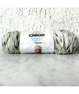 Caron Simply Soft Speckle Medium Weight Acrylic Yarn-1 Skein Blue Gingha... - $13.26 CAD