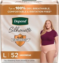 Depend Silhouette Incontinence &amp; Postpartum Underwear for Women Large  5... - £42.68 GBP