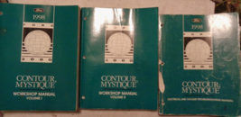 1998 Ford Contour &amp; Mercury Mystique Riparazione Negozio Servizio Manuale Set W - £11.75 GBP