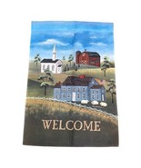 Mary Lou Troutman Welcome Outdoor Garden Yard Banner Barn Church House S... - £14.92 GBP