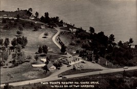 Twin Points RESORT-NO. Shore Drive Lake Superior Mn Rppc Postcard BK57 - £7.04 GBP