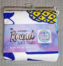 Accessories 22 &quot;Aloha Summer&quot; Beach Towel! - 58&quot; x 58&quot; Round! Fast Ship!!! - £10.40 GBP