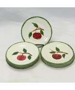 Blue Ridge Quaker Apple Saucers 6&quot; Lot of 10 - $23.51