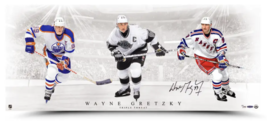 Wayne Gretzky Autographed &quot;Triple Threat&quot; 36&quot; x 15&quot; Photograph UDA LE 199 - $2,447.26 CAD