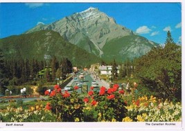Postcard Banff Avenue Cascade Mountains The Canadian Rockies  - £1.69 GBP